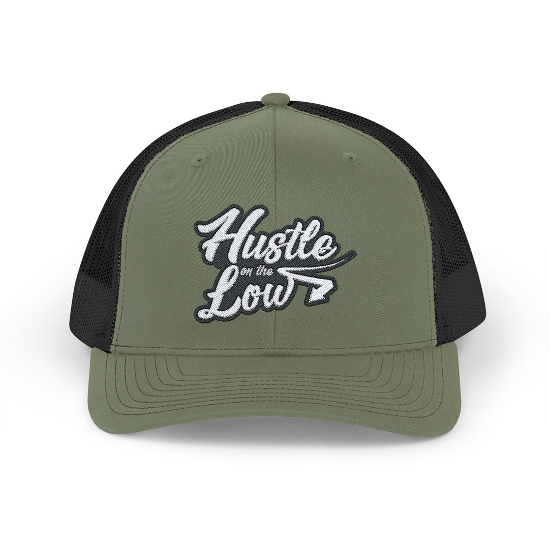 Hustle On the Low Snapback Trucker Cap