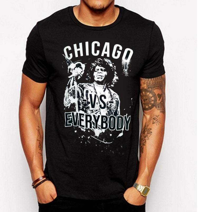 Chicago VS Everybody Black T-Shirt - GETILL1