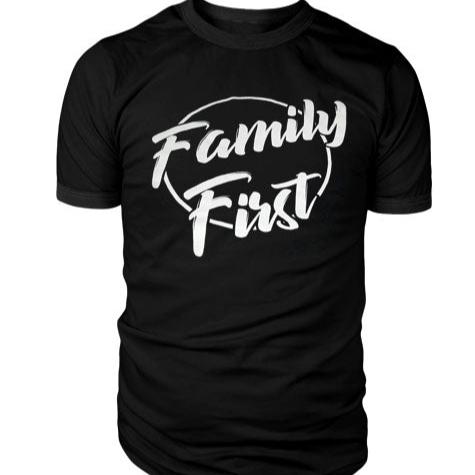 Family First - Black T-shirt - GETILL1