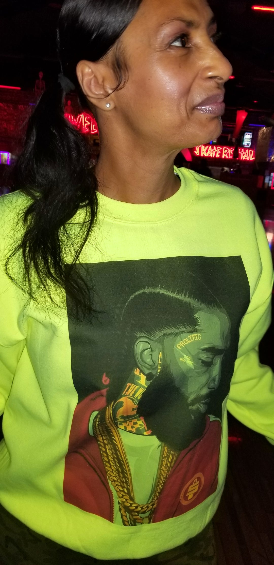 Nipsey Neon Sweatshirt - GETILL1