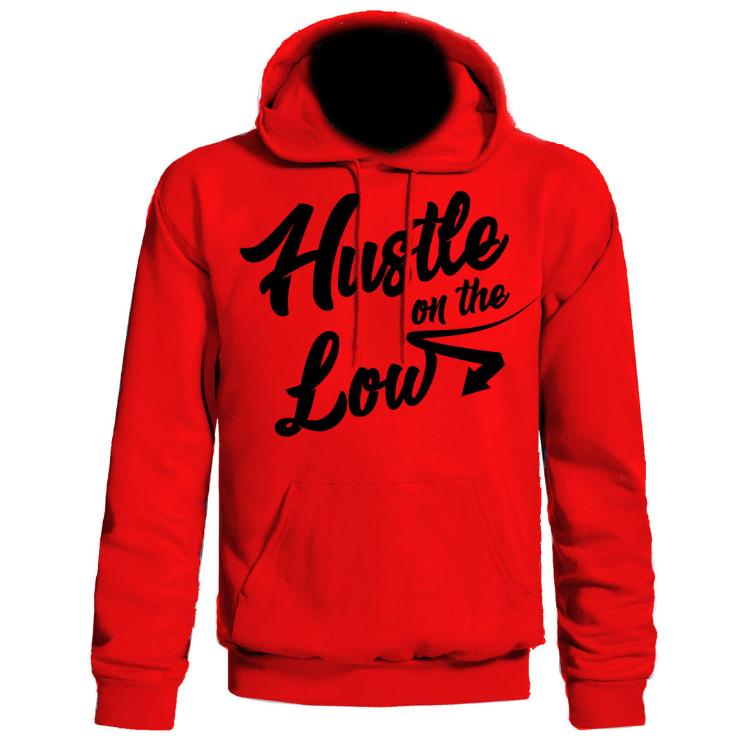 Hustle On The Low Red Hoodie - GETILL1